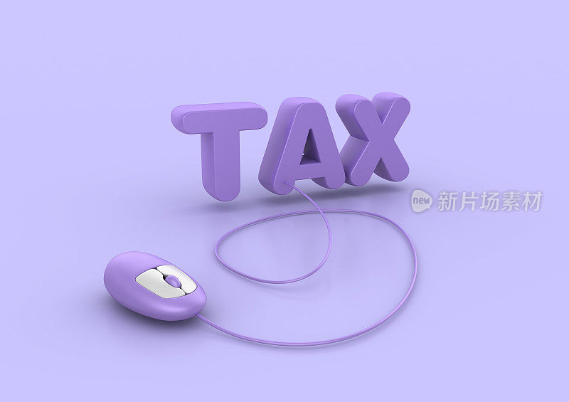 3D Word Tax与电脑鼠标